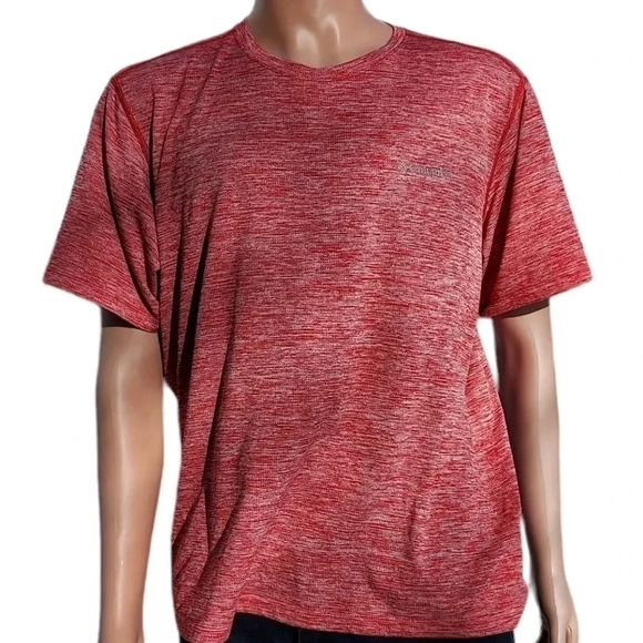 Columbia Red & White Tee Shirt XL - Picture 2 of 14